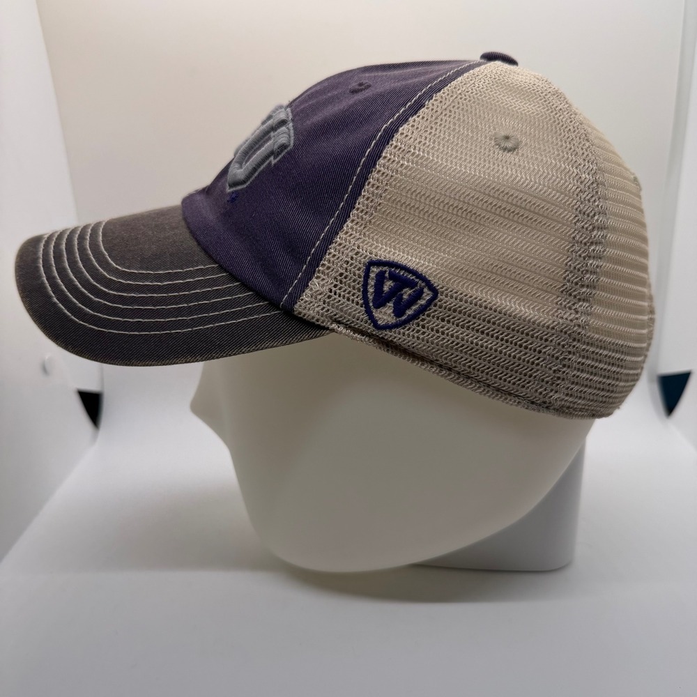 Top of the World TCU Horned Frogs Trucker Hat Purple Tan Snapback Cap - Picture 4 of 10